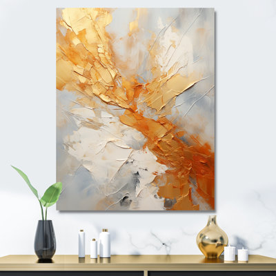" Gold White Champagne Sunrise Spirals "