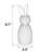 Modern Ribbed Rabbit Figurine