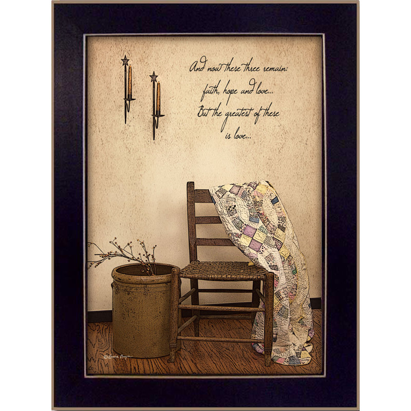 «Three Three Remain» par Susie Boyer, reproduction d'art graphique encadrée, H 14 po x l 10 po x P 1 po