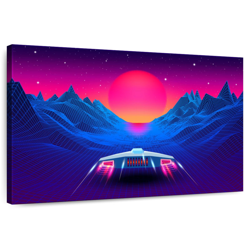 Kelan Synthwave Adventure, 24" H x 36" W