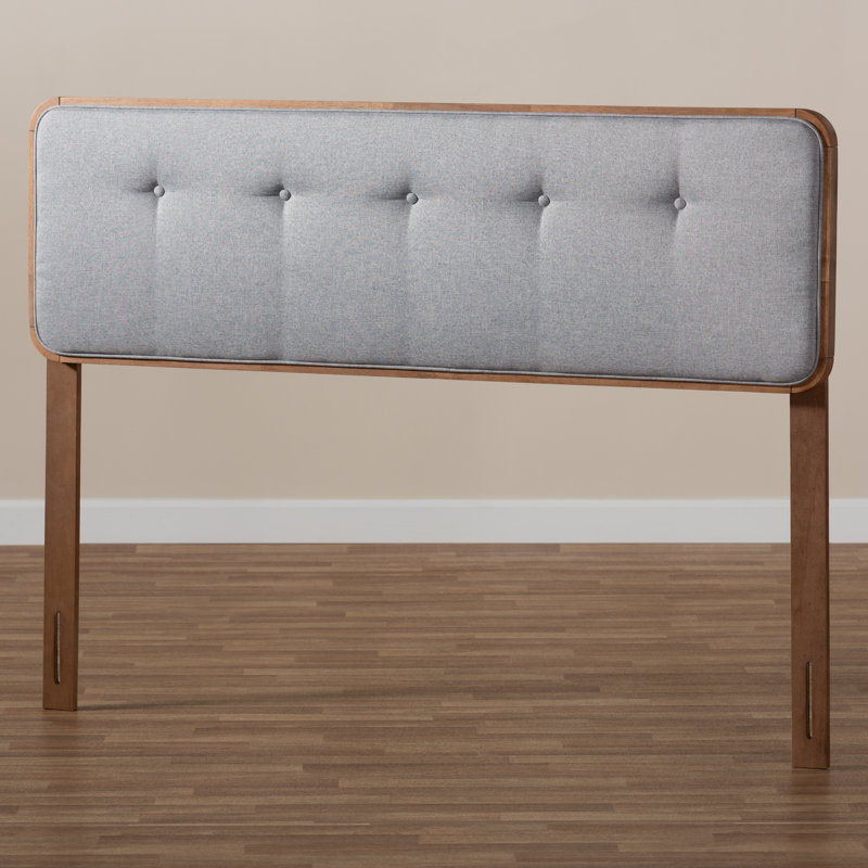 Anisa Upholstered Headboard, King, Light Gray