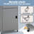 Outdoor Pool Towel Storage Cabinet Outdoor Towel Rack For Pool With Shelf & Drawer Pool Towel Holder With Rolling Wheels Hot Tub Towel Rack W/Waterproof Cover Poolside Towel Valet Caddy For Spa Grey