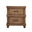 Table de chevet 2 chambres à coucher avec superbe finition en bois de chêne antique pour une atmosphère paisible