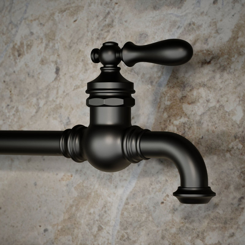 Artifacts® Single-Hole Wall-Mount Pot Filler, Matte Black