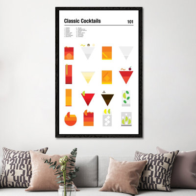 Classic Cocktails 101 by Nick Barclay - Print on Canvas