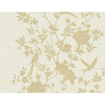 Floral Grass Cloth Wallpaper Roll