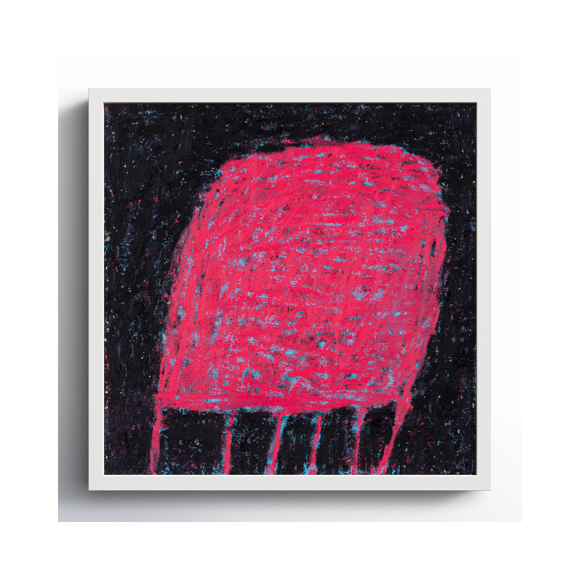 Love Bug by Stephanie Dennis, 10" H x 10" W  x 1.25" D, White