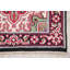 Tapis rouge traditionnel en laine à motif géométrique 3x5