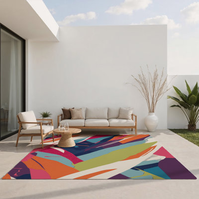 Tapis intérieur et extérieur Neon Streams