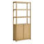 Open Plan Solid Wood Etagere Bookcase-2099285252