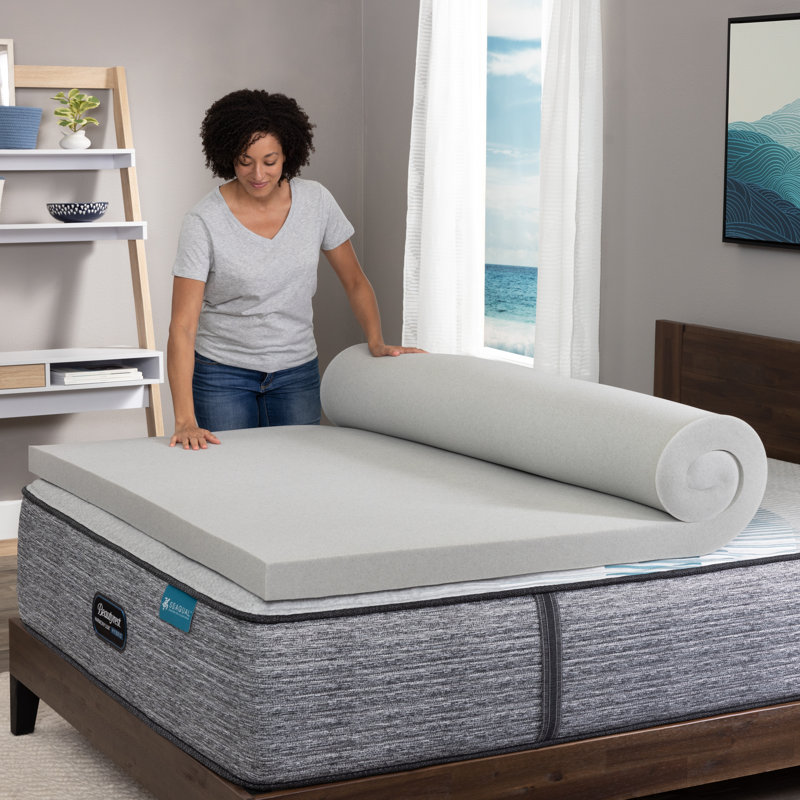 BEAUTYREST, BLACK DIAMOND Pressure Relieving Memory Foam Mattress Topper, 3 inch, King, California King