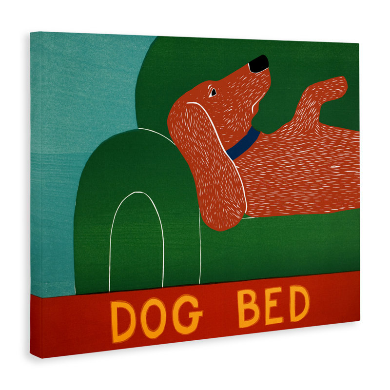 Toile pour lit de chien, conception par Stephen Huneck, H 24 po x l 30 po