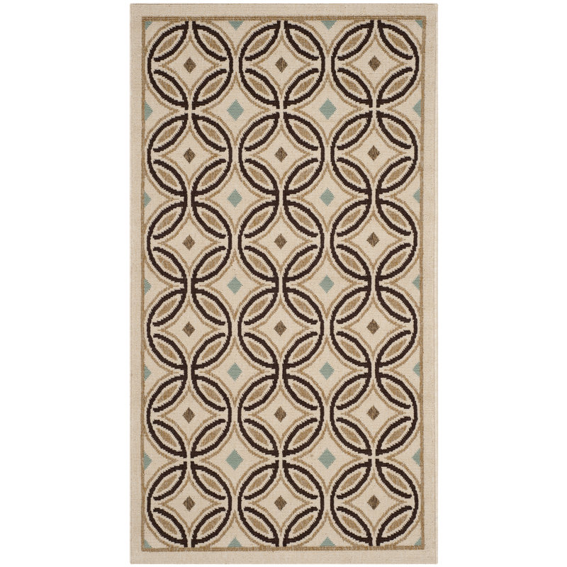 Amatia Veranda Performance Geometric Indoor/Outdoor Area Rug, Rectangle 4' x 5'7"