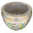 Floral Asian Design Cachepot Planter with Rose Medallion Painting-2035855464