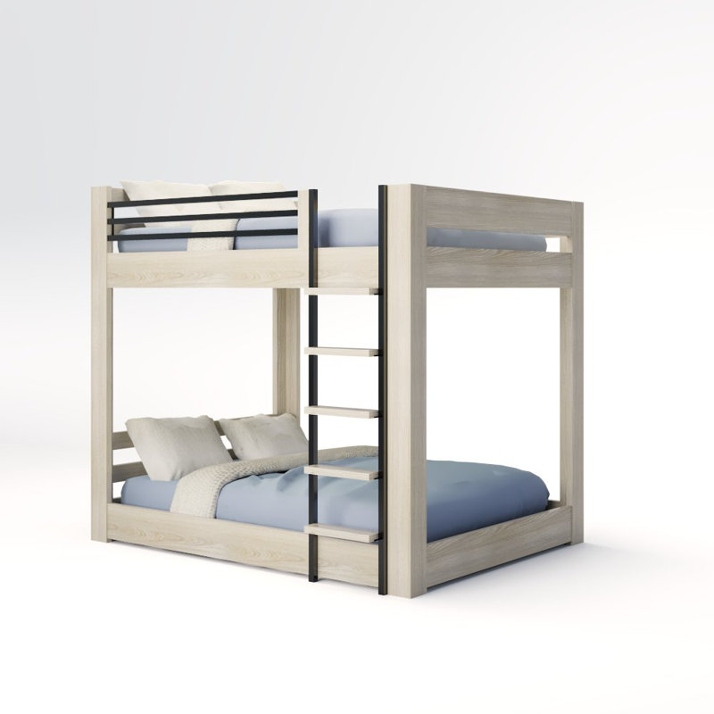Elevated Kids Bed, King, Dove Gray, Location A