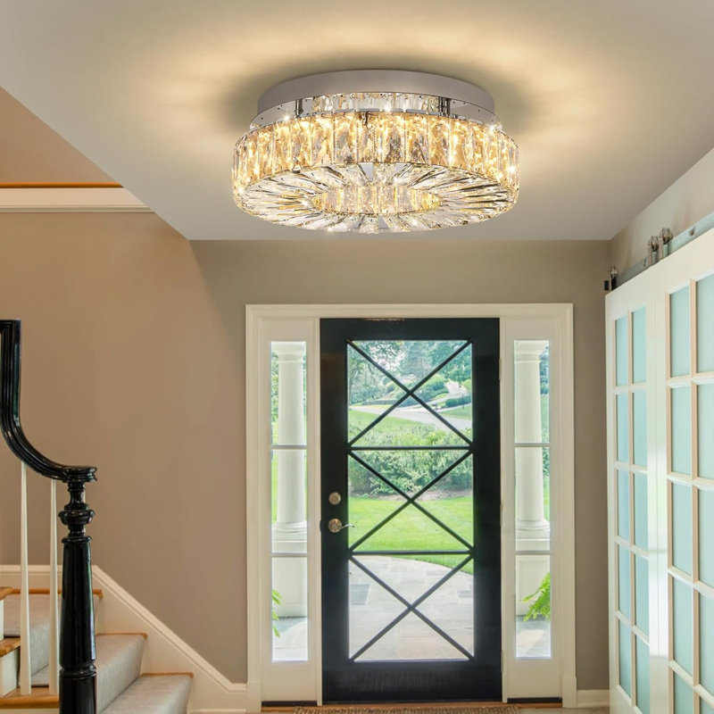 Lustre en cristal Crystal Glam, Chrome chrome