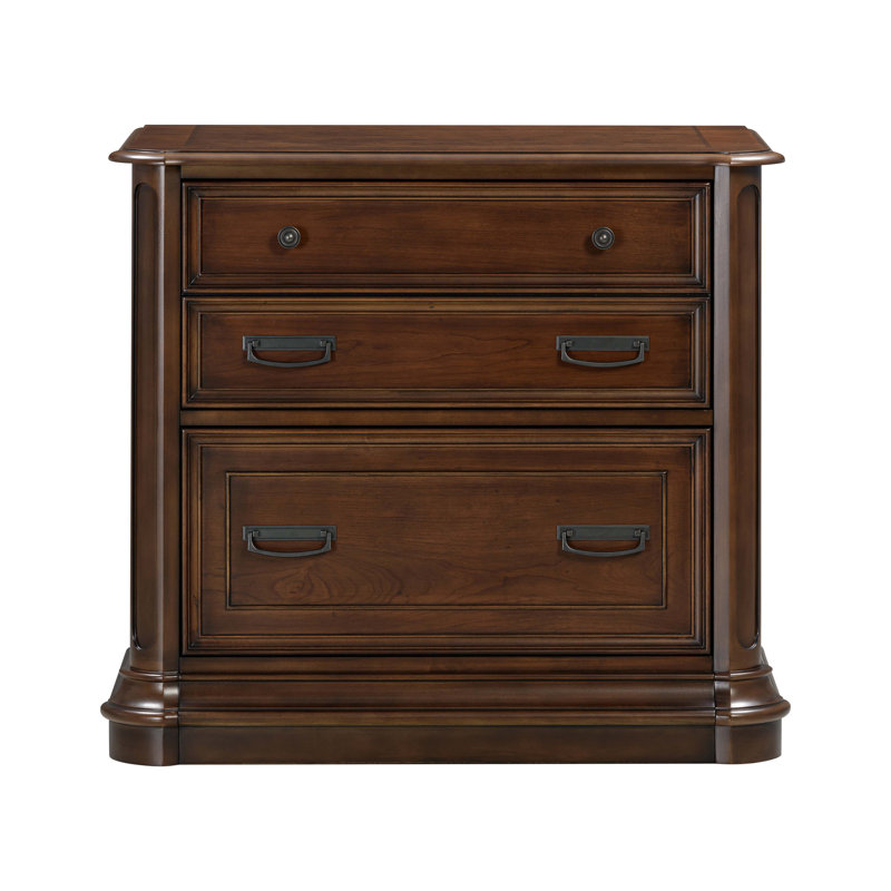34.8'' Wide 2 -Drawer File Cabinet, Cherry