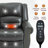 Power Lift Recliner Chair Heat Massage Dual Motor Infinite Position Up To 350 Lbs, Faux Leather, Heavy Duty Motion Mechanism With Usb Ports-965976035