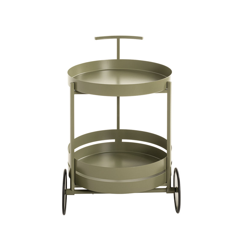 Kees Steel Tubing Bar Cart, Mineral Green