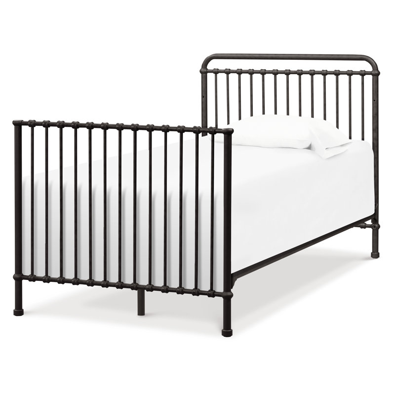 Winston 4-in-1 Convertible Mini Crib, Vintage iron