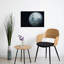 Affiche murale abstraite contemporaine représentant un paysage de pleine lune céleste-484382124