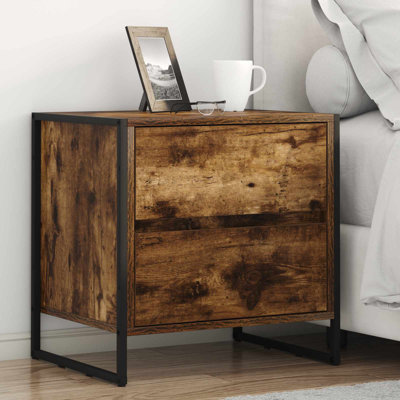 50cm W Manufactured Wood Bedside Table