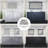 Dukes 60 in W x 22 in D Double Bath Vanity and 58 in Mirror-1659207463