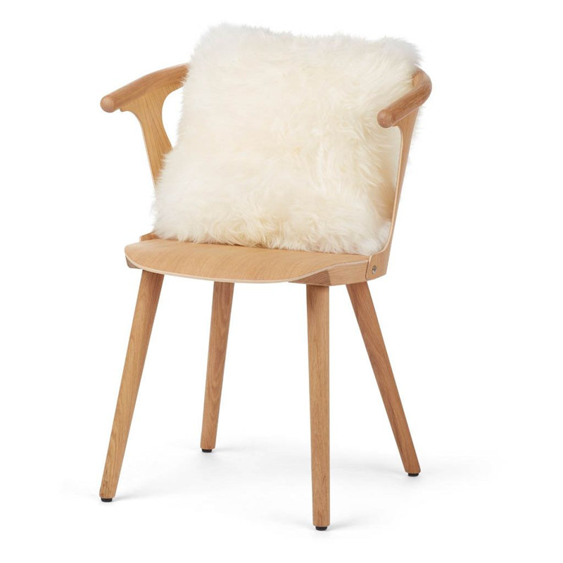 New Zealand Square Cushion, Ivory