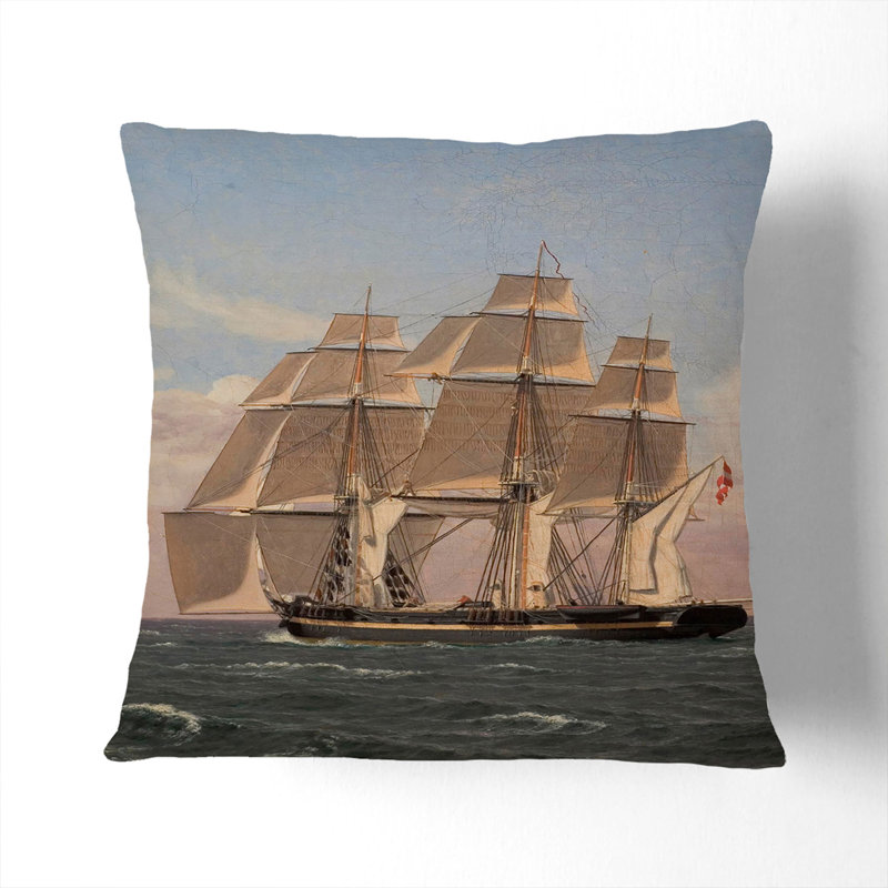 Square Cushion, Stone, 55cm H x 55cm W x 20cm D