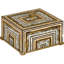 Pinstripe Wood Decorative Box