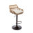 2Pcs Bar Stools - Adjustable Counter Height With Footrest  Beige  Linen Fabric Seat, Strong Metal Construction, Up To 250Lbs Swivel Stools, Beige Upholstery, Footrest, Base, For Kitchen & Dining-837263201