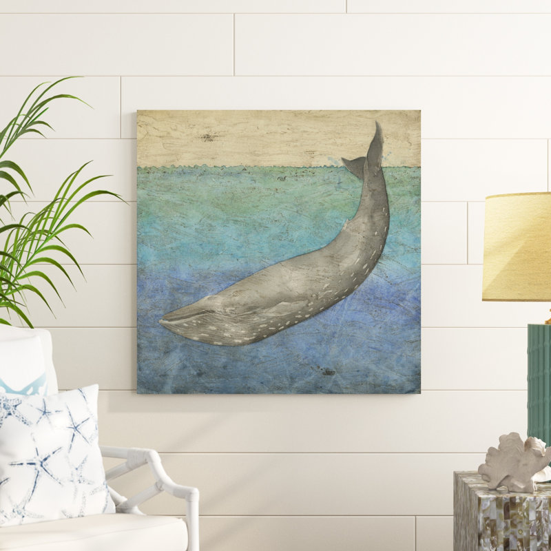 Baleine plongeante I, H 36 po x l 36 po x P 1,25 po