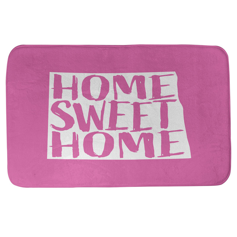 Tapis pour salle de bain north dakota home, l 21 po x L 34 po, Rose