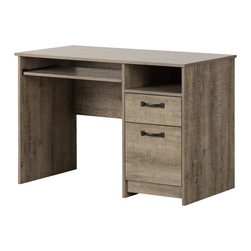 Tassio Computer Desk, Weathered Oak