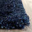 Tapis bleu marine à poils longs Chamiyah -49588301