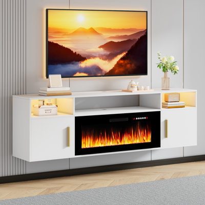 Meuble télé avec foyer électrique 36 po Alazik