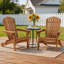 Ensemble de 2 chaises Adirondack pliantes en bois, demi-assemblées, chaises de patio en bois de pruche résistantes aux intempéries pour foyer, jardin et cour-1222213632