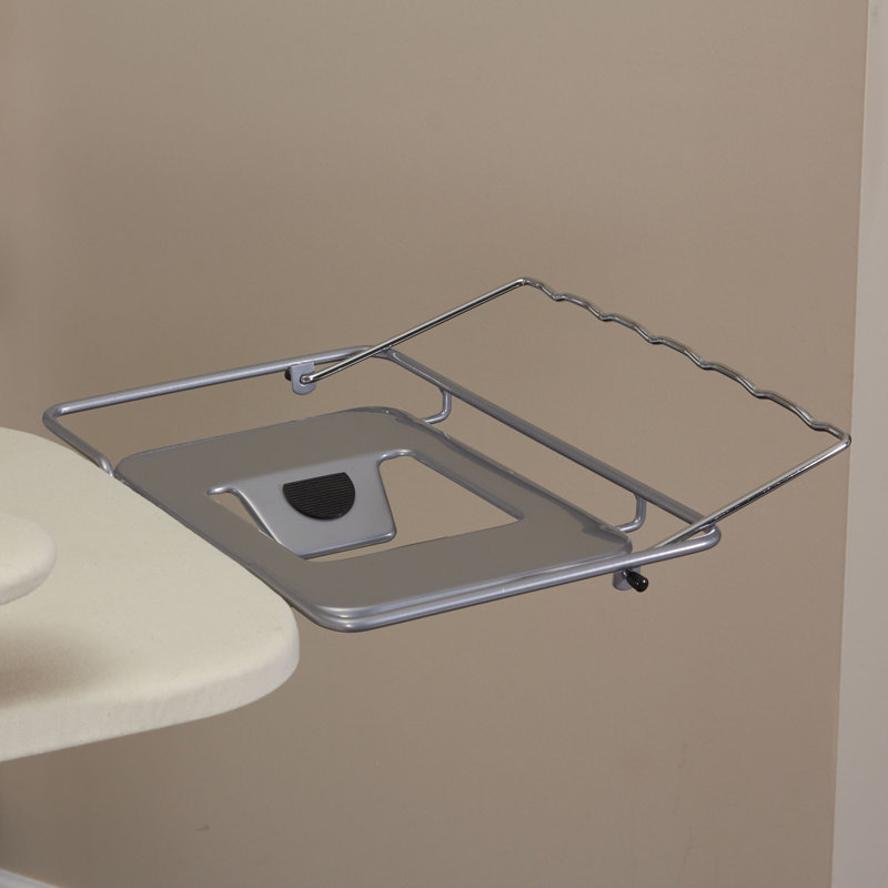 Abdulmalek Metal Freestanding Ironing Board, Silver/White