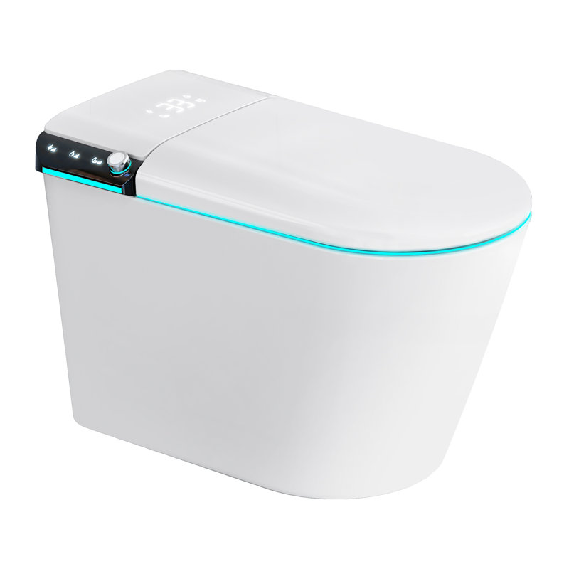 Toilette bidet allongée à double chasse (siège inclus)
