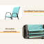 Chaises d'extérieur en tissu Teslin, siège large, capacité de poids de 350 lb, structure en métal imperméable et résistante à la rouille, soutien lombaire ergonomique-1370757921