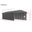 Abri d'auto en acier avec 3 ensembles muraux, 12 x 29 x 07-113506808-124341439