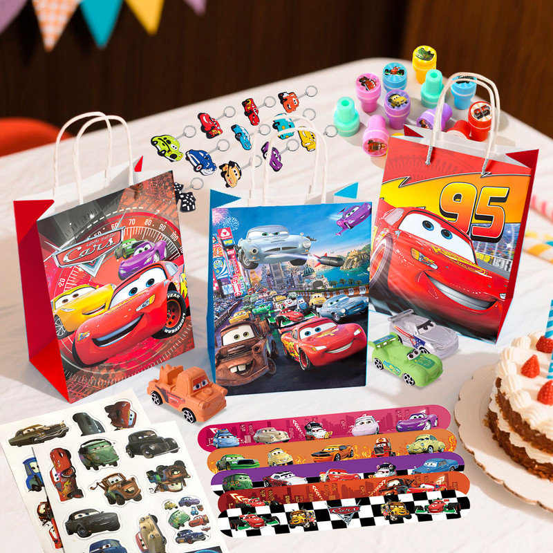 Ensemble de décorations de fête pour enfants Lightning McQueen, 110 pièces Lightning McQueen