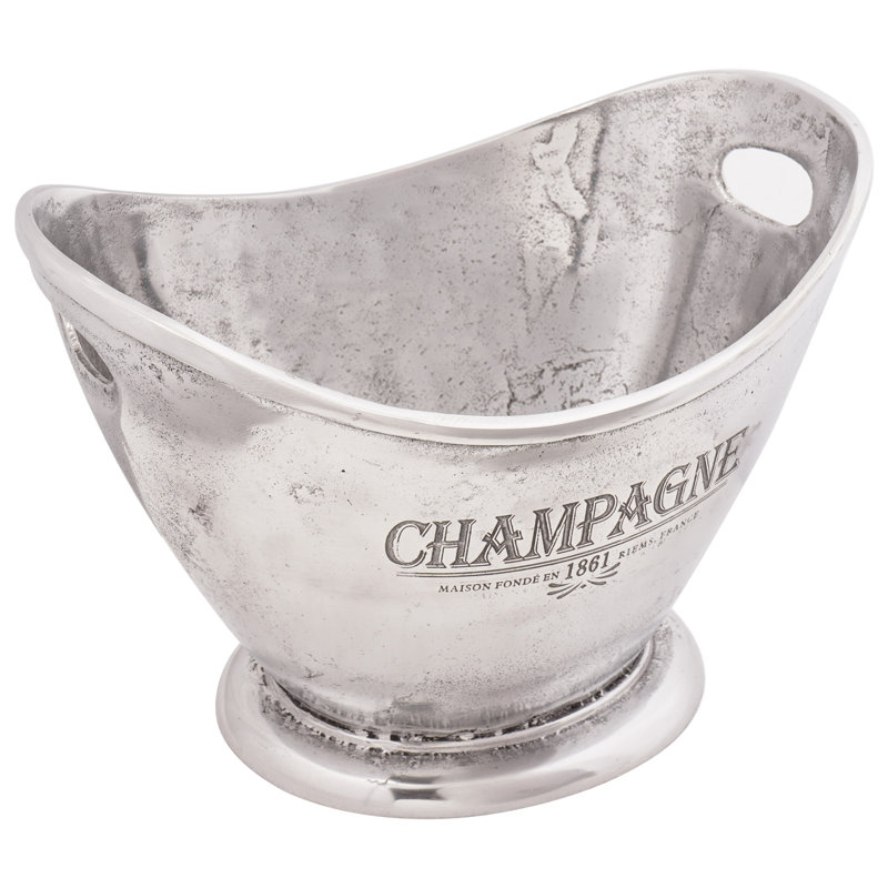  Ice Bucket Silver Aluminium 36 X 25 X 26 Cm Stylish Design