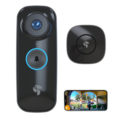 Wireless Video Doorbell Pro Includes Wireless Doorbell Chime -  Toucan, TVDP05GR