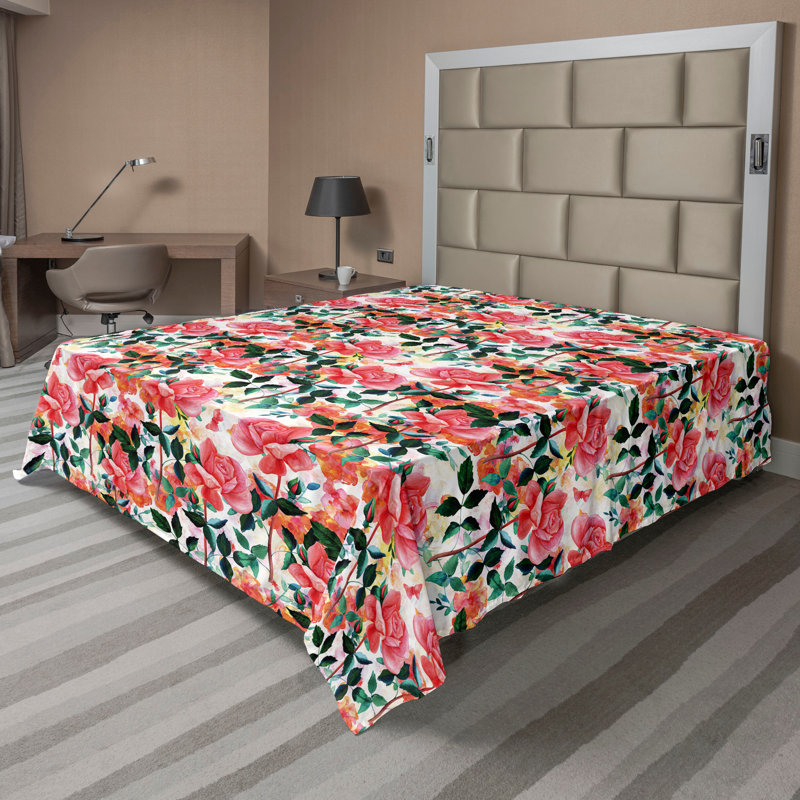 Drap plat Ambesonne Rose Garden of Romance