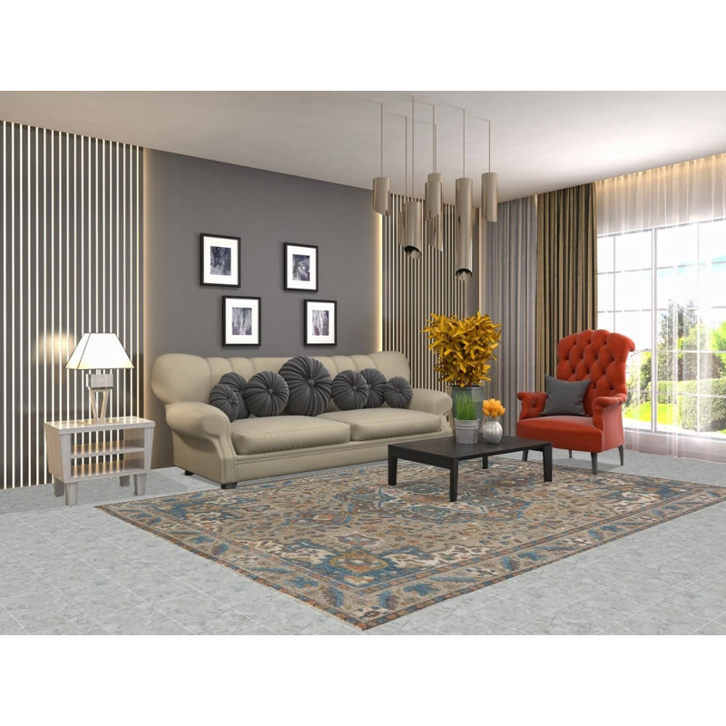 Tapis traditionnel délavé 6 x 9