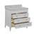 Frankfurt 30" Single Bathroom Vanity Set with White Cabinet and Carrara Marble Countertop