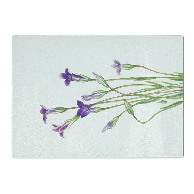 Gentian by Mary Vaux Walcott Chopping Board, 0.4cm H x 28.5cm W x 39cm L