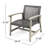 Wood And Patio Chair - Modern Design Stylish Outdoor Seating & In Grey
