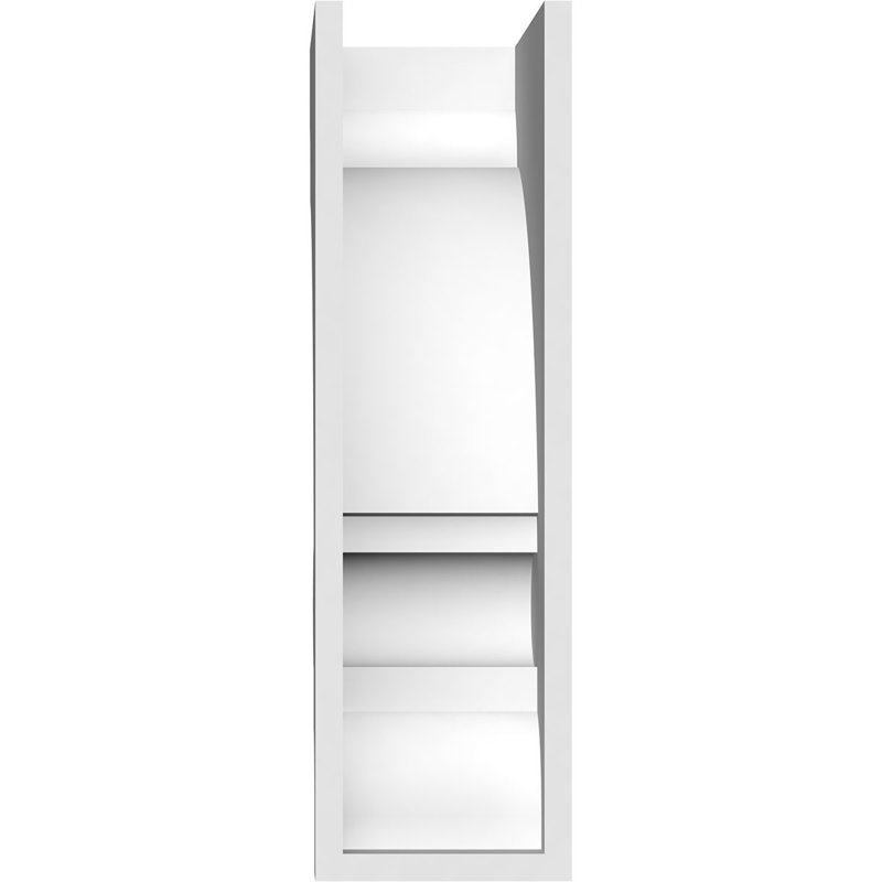 Corbeau en PVC standard de qualité architecturale Diane, H 12 po x l 3 po x P 6 po